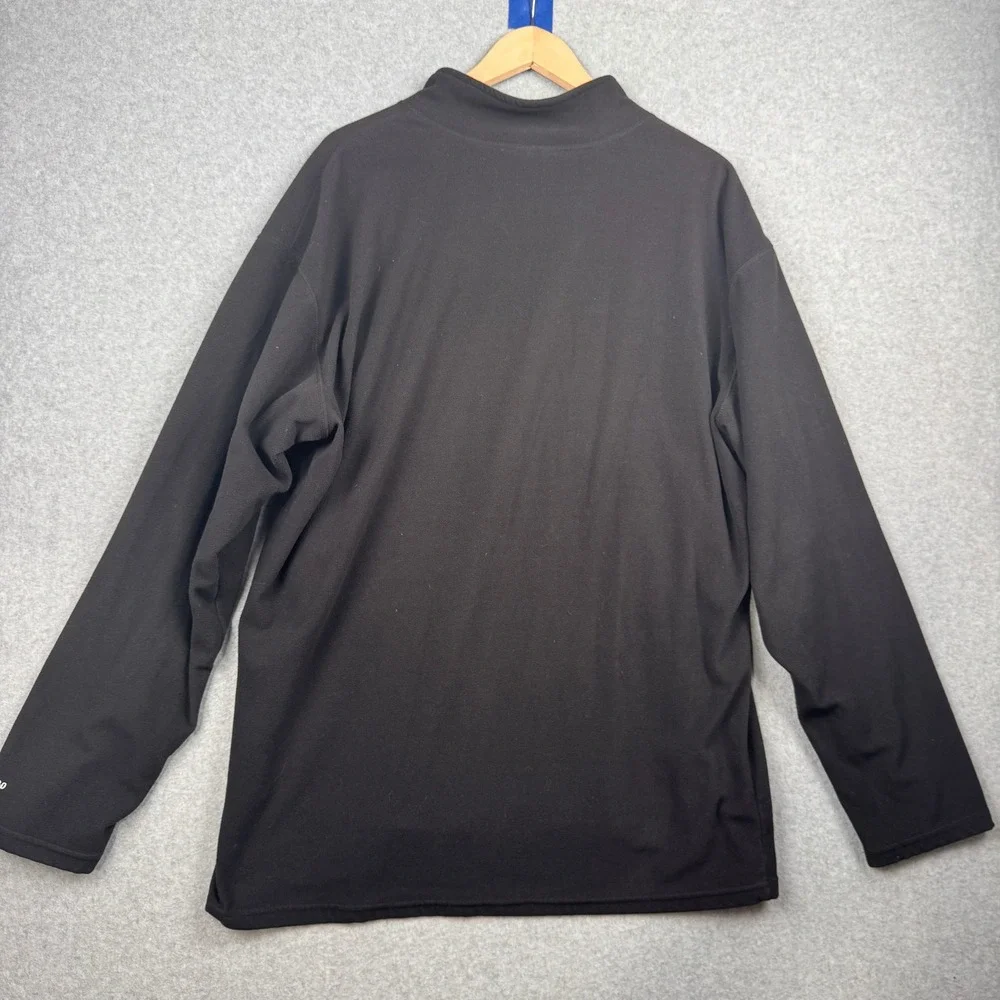 North Face Fleece Pullover Mens XXL Black TKA Glacier 100 Quarter Zip Sweatshirt